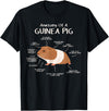 Guinea Pig Lover Cavy Owner Accessories Clothes Anatomy Of A Guinea Pig Cavy Lover Owner Stuff Piggy Peeg T-Shirt - Black