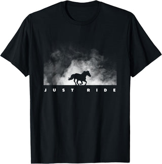 American Outdoor Apparel Horse Riding Apparel - Horse T-Shirt - Black