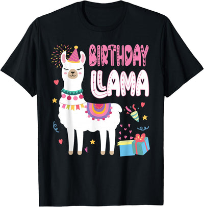 Family Matching Llama Birthday Party Supplies Birthday Llama Girl Birthday Party Llama Birthday Theme T-Shirt