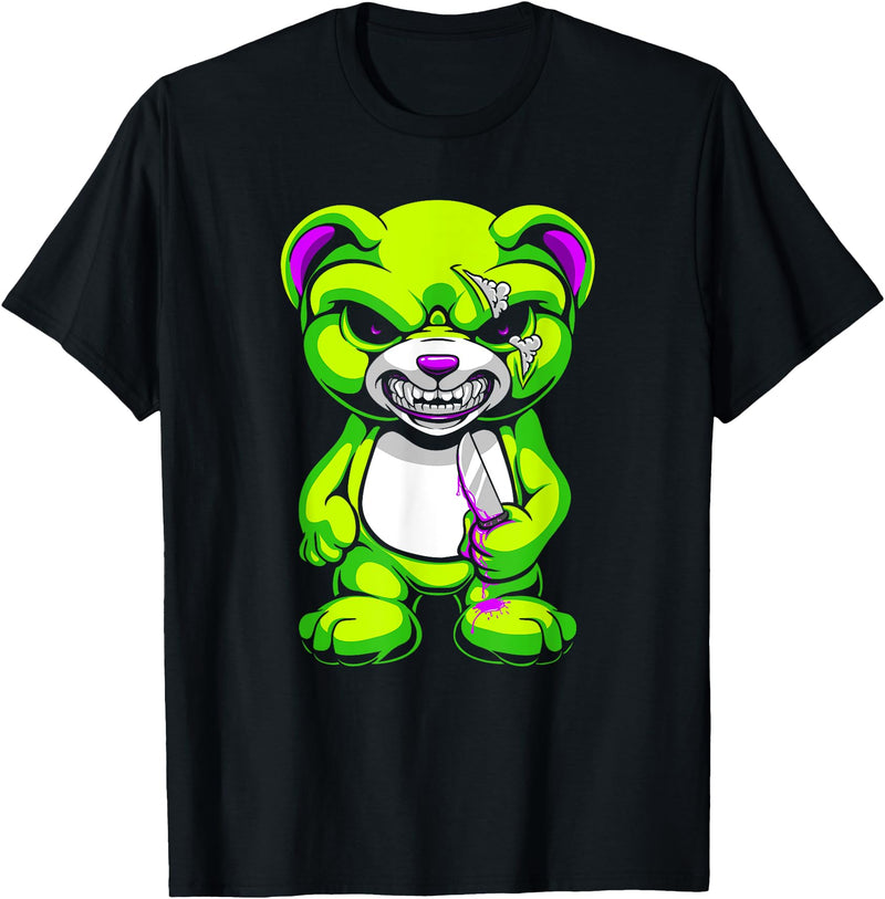 Wowsome! Pastel Goth Teddy Bear Shirt Halloween Bear Horror T-Shirt - Black