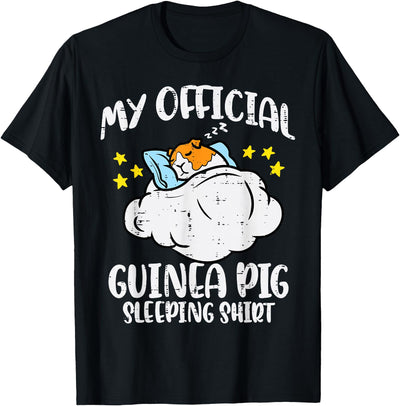 My Official Guinea Pig Sleeping Cavy Women Kids Men T-Shirt