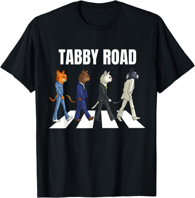 Catheads Club Tabby Road Cats the Musical Abby Kitty Cool Cat T-Shirt