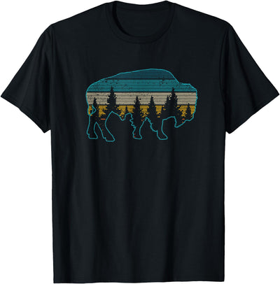 Cow Bison American Buffalo Vintage National Park Souvenir T-Shirt