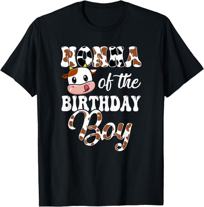 Birthday Boy Cow Farm 1st T-Shirt