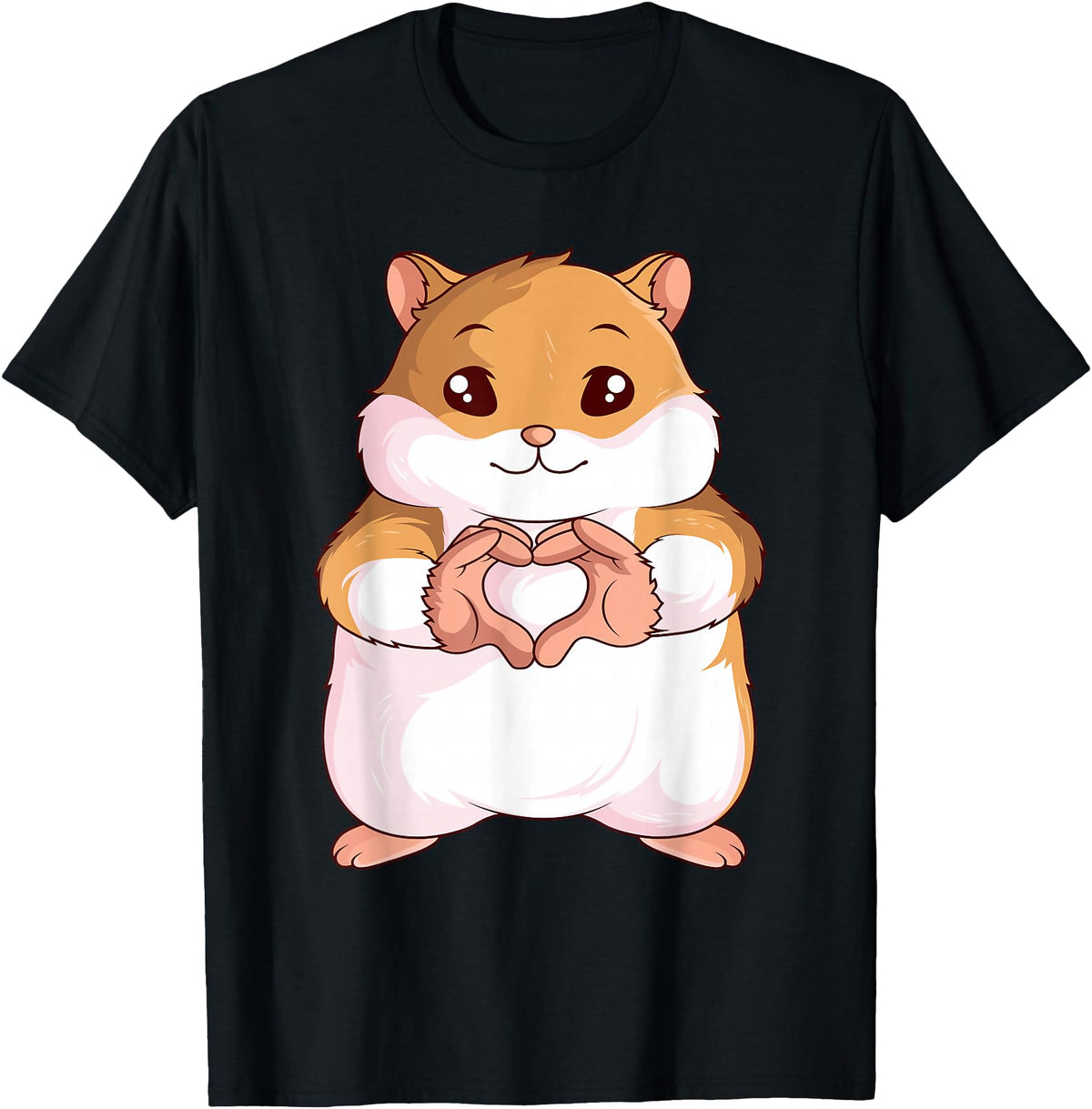 Hamster Lovers Girls Ladies T-Shirt - Black