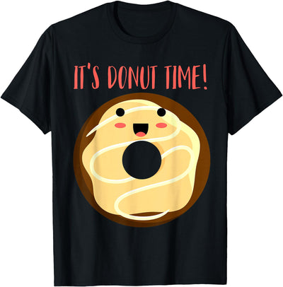 Green Cow Land It's Donut Time Doughnut Funny T-Shirt