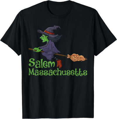 Salem Massachusetts Witch Halloween Gifts Funny Witch of Salem Massachusetts Halloween T-Shirt