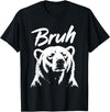Polar Bear Bruh Meme Funny Co Bruh Funny Polar Bear Meme Dog Lover Men Women T-Shirt - Black
