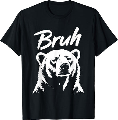 Bruh Funny Polar Bear Meme Dog Lover Men Women T-Shirt