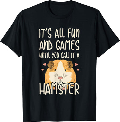 for Women - Black, Small - Cute Guinea Pig Lover Quote - Unisex, Classic Fit, Imported T-Shirt