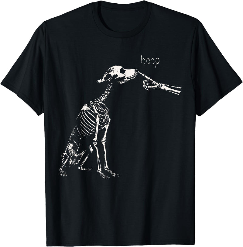 Halloween Boop Dog Skeleton Hand Dog Lover Spooky Season T-Shirt - Black