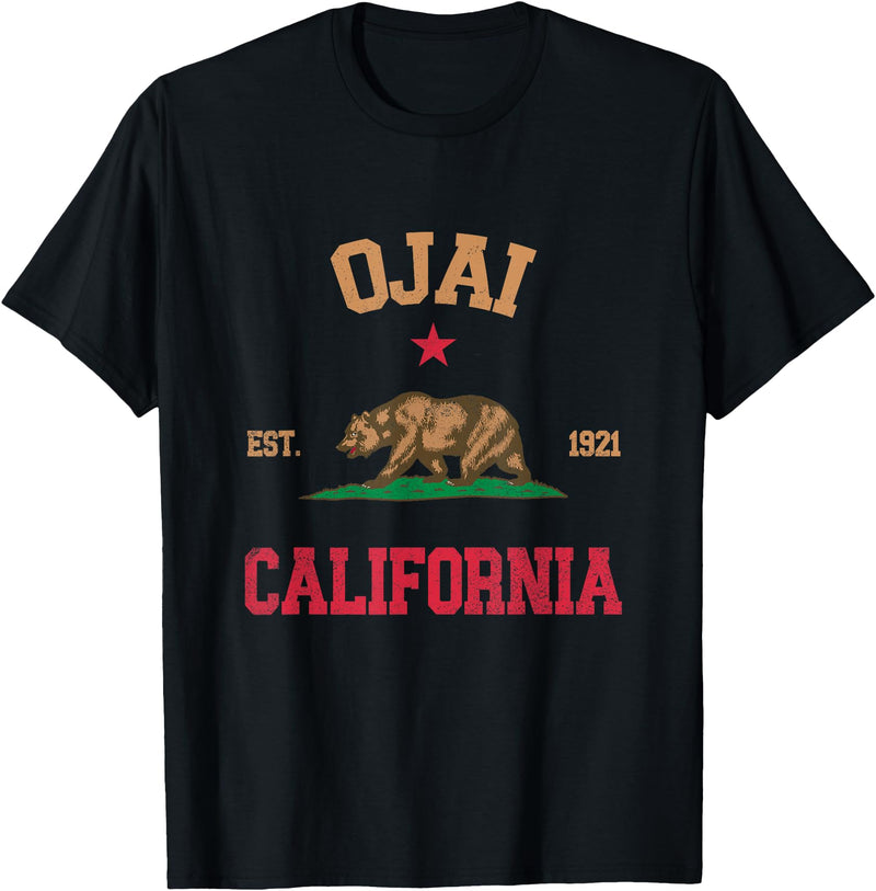 Ojai California CA Designs Ojai California T-Shirt - Black