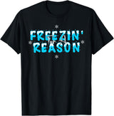 Polar Bear Plunge Ice Swimming Co Polar Bear Plunge 2022 Costume Ice Swimming Freezin Reason T-Shirt - Black