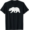 CALIFORNIA REPUBLIC GRIZZLY BEAR APPAREL California Grizzly Bear State Flag CALI Republic Silhouette T-Shirt - Black