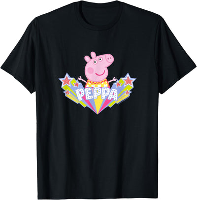 Shooting Stars Cute Retro Logo T-Shirt
