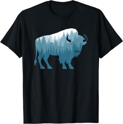 Cow Balari Bison Lover Buffalo Forest T-Shirt