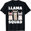 Funny Llama Gift Llama Lover Accessories & Stuff Funny Llama Design For Men Women Llama Alpaca Farm Animal T-Shirt - Black