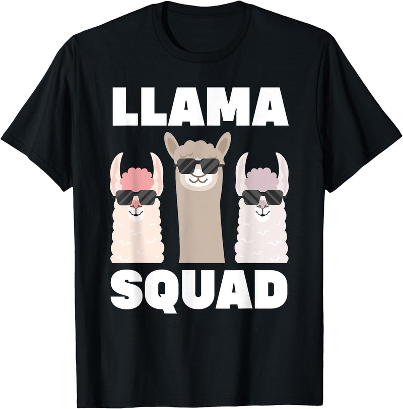 Funny Llama Gift Llama Lover Accessories & Stuff Funny Llama Design For Men Women Llama Alpaca Farm Animal T-Shirt - Black