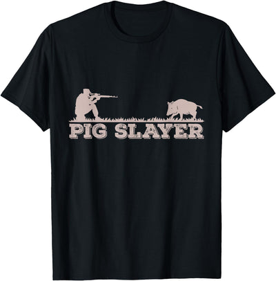 Pig Slayer Funny Pig Hunting Hog Hunting T-Shirt