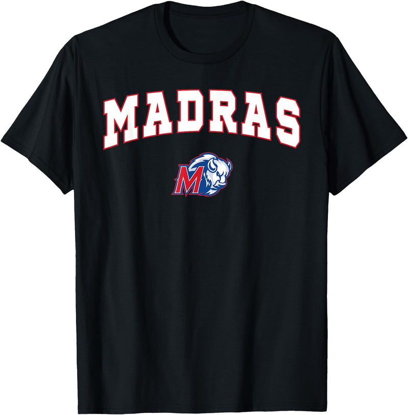 Official High School Fan Gear Madras High School White Buffalo T-Shirt - Black