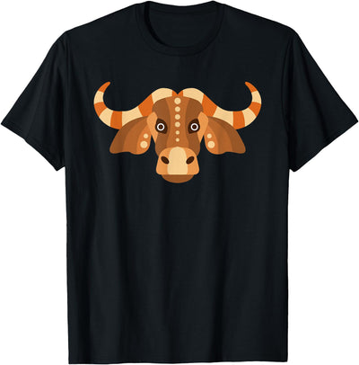 Cow Water Buffalo Cartoon Illustration Boys or Girls T-Shirt