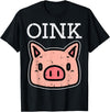 Pig Lover Shirts For Men Women Kids Oink Pig Face Cute Hog Head Girls Boys Kids Toddler Women T-Shirt - Black