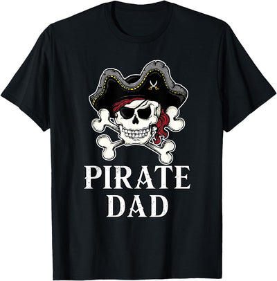 Pirate Family Matching T-Shirts Pirate Father Pirate Dad Halloween T-Shirt