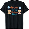 Family Birthday Bear Gifts Uncle of Birthday Boy Bear 1st Birthday Party Boy T-Shirt - Black