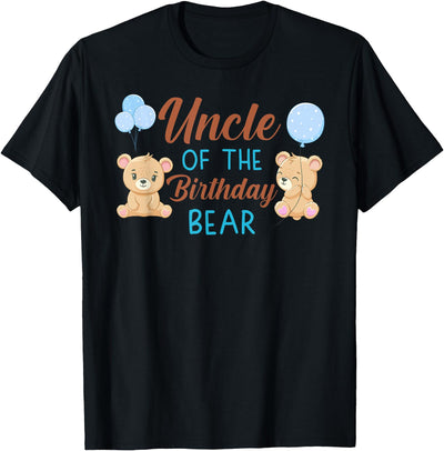 Uncle of Birthday Boy Bear 1st Birthday Party Boy T-Shirt