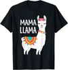 Birthday Llama Shirts Gift Mama Llama Funny Mother's Day Shirt Women Mom Birthday T-Shirt - Black