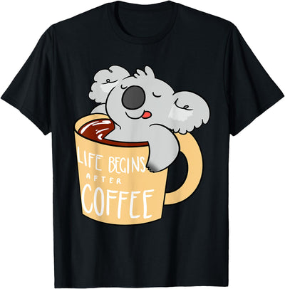 Koala Bear - Gift for Koala and Coffee Lovers T-Shirt