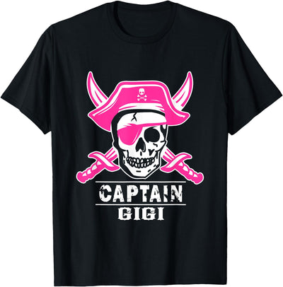 Pirate Gigi Captain Funny Pirate Shirts Captain Gigi shirt Pirate Halloween