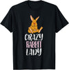 Crazy Rabbit Lady - Rabbit Lover T-Shirt in Black