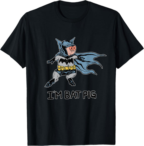 Ink Your Verse I'm Bat Pig T-Shirt - Black