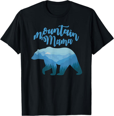 Mountain Mama Bear Mountain Mom Matching Family T-Shirt