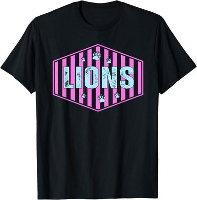 Lions Mascot Back to School Spirit Sport Women Teachers T-Shirt