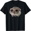 Sad Hamster Meme T-Shirt - Black