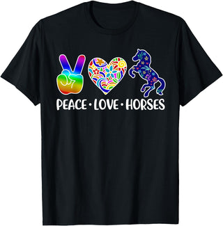 Peace Love Horses Clothing Peace Love Horses T-Shirt - Black
