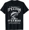 BCC Fishing Fisherman Angler Fish Lover Graphic Always Catch Something Fishing Angler Fisherman Fish Hunter T-Shirt - Black