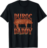 Creative Duroc Pigs designs Duroc Pig Daddy T-Shirt - Black