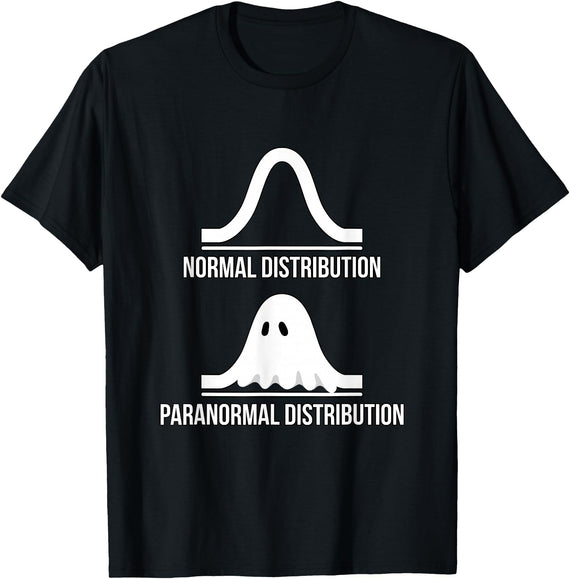 Lustiges populäres Halloween-Kleid Halloween - Normal Distribution Paranormal Math T-Shirt - Black