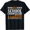 Halloween School Counselor Costume This School Counselor Loves Halloween T-Shirt - Black
