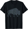 Bison Lover Gifts Wildlife I Bison Natural Reserve Vintage Buffalo I Distressed Bison T-Shirt - Black