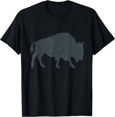 Cow Wildlife I Bison Natural Reserve Vintage Buffalo I T-Shirt
