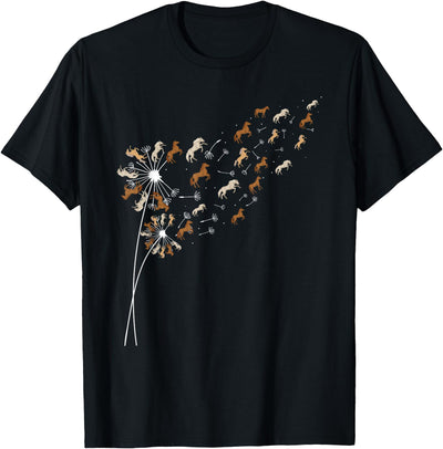 Funny Horse Shirts Dandelion Horses - Horse Lovers Rider T-Shirt