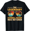 Cowbell Maker Retirement Party Decorations Retired Cowbell Maker Retirement T-Shirt - Black