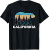 Vintage California Souvenirs & Gifts Vintage California Retro Bear Grizzly Nature Souvenir T-Shirt - Black