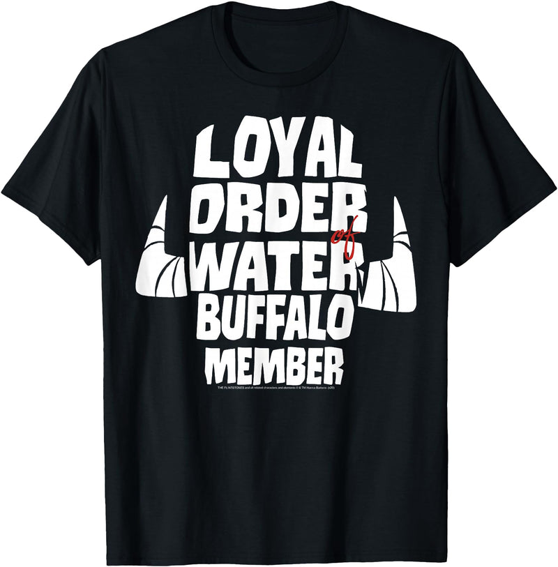 The Flintstones Loyal Order Of Water Buffalo Member T-Shirt - Black