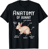 Anatomy of Bunny - Rabbit Lover Zookeeper Farmer Mammals T-Shirt in Black