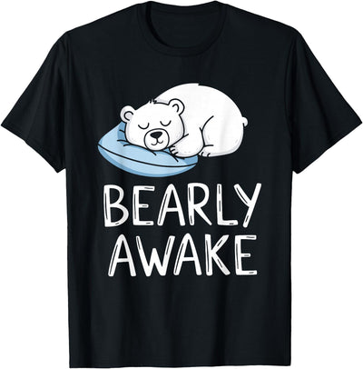 Polar Bear PJ Gifts Polar Bear Pajama Bearly Awake Sleep T-Shirt